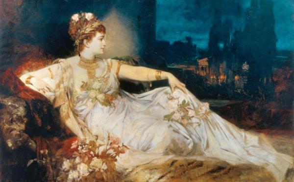 Charlotte Wolter As Messalina by Hans Makart