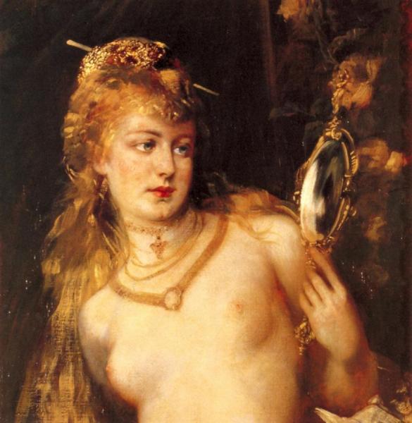 Hans Makart Gesicht (detail)