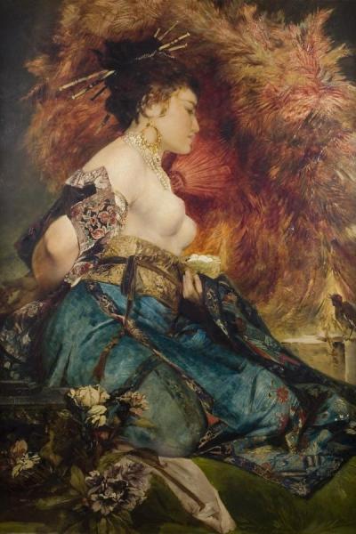 Hans Makart Japanese Kimono