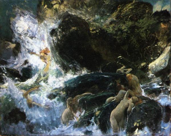 Hans Makart The Rhinemaidens