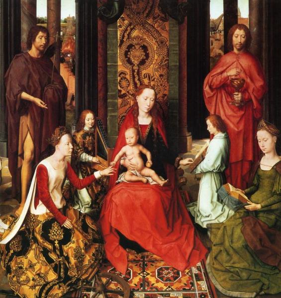 Marriage Of St. Catherine by Hans Memling