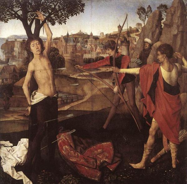The Martyrdom Of St Sebastian by Hans Memling