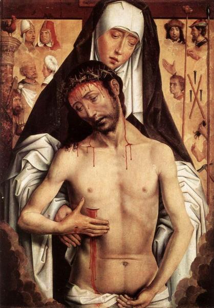 The Virgin Showing The Man Of Sorrows by Hans Memling