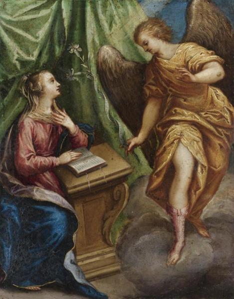 The Annunciation by Hans Rottenhammer Oil Painting Reproductions