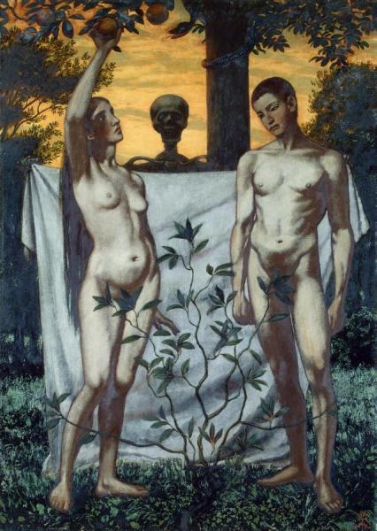 Hans Thoma Adam And Eve