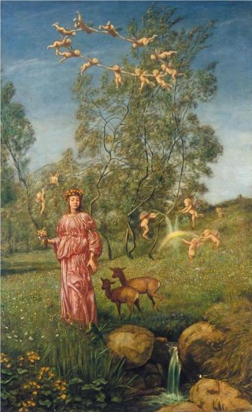 An Allegory Of Springtime by Hans Thoma