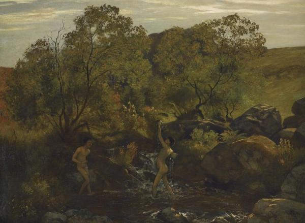 Bathing Boys by Hans Thoma