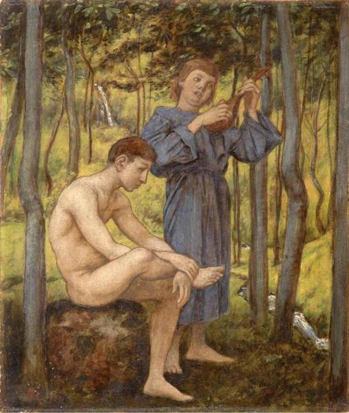Figures In A Grove by Hans Thoma