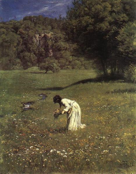 In The Meadow by Hans Thoma Oil Painting Reproductions