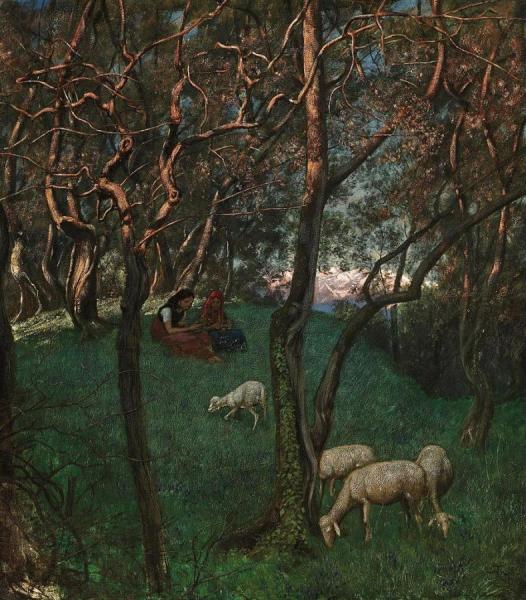 Olive Garden On Gardesee by Hans Thoma