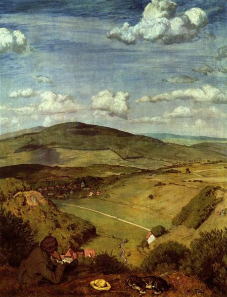 Taunus Landscape by Hans Thoma