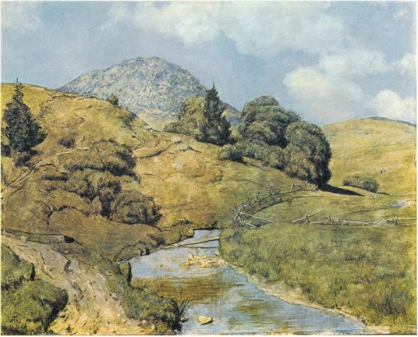 Hans Thoma The Blössling In Bernau