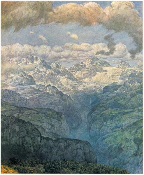 The Lauterbrunnen Valley by Hans Thoma