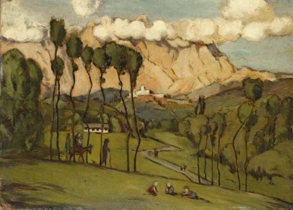 The Mountains Of Carrara by Hans Thoma
