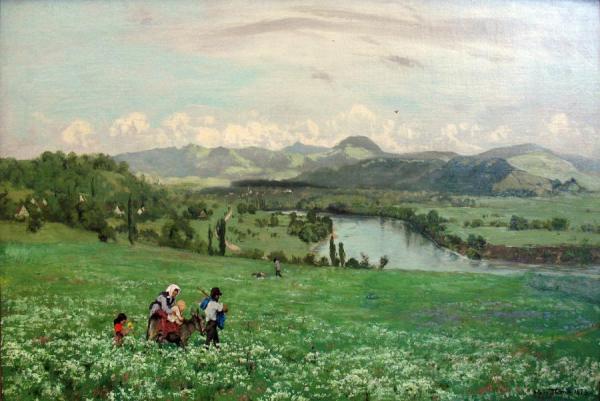 The Rhine Near Säckingen by Hans Thoma