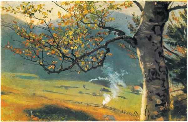 Tree In Autumn Near Wiesental by Hans Thoma