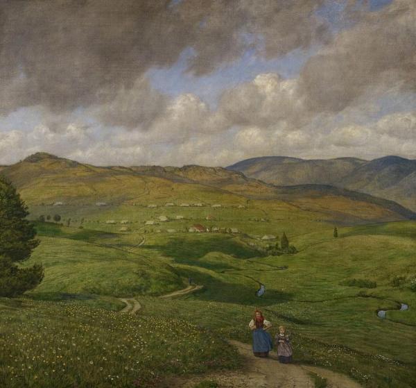 Valley Near Bernau by Hans Thoma