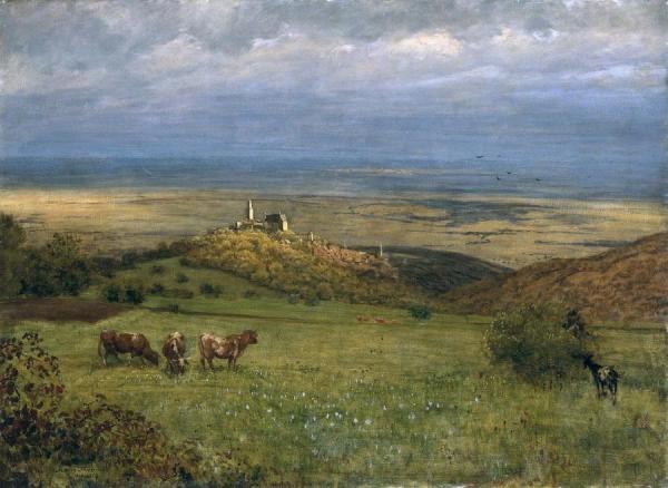 View Of Kronberg In Taunus by Hans Thoma