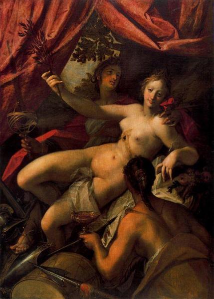 Allegory Of Peace, Art And Abundance by Hans Von Aachen