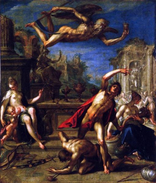 Allegory Of Rulership - The Return Of The Golden Age Under Saturn by Hans Von Aachen