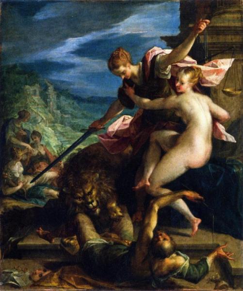 Allegory - The Return Of The Golden Age by Hans Von Aachen