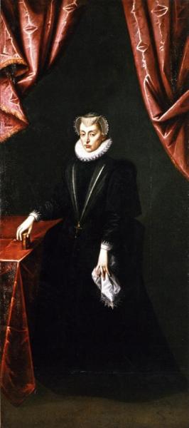 Duchess Renata Of Bavaria by Hans Von Aachen