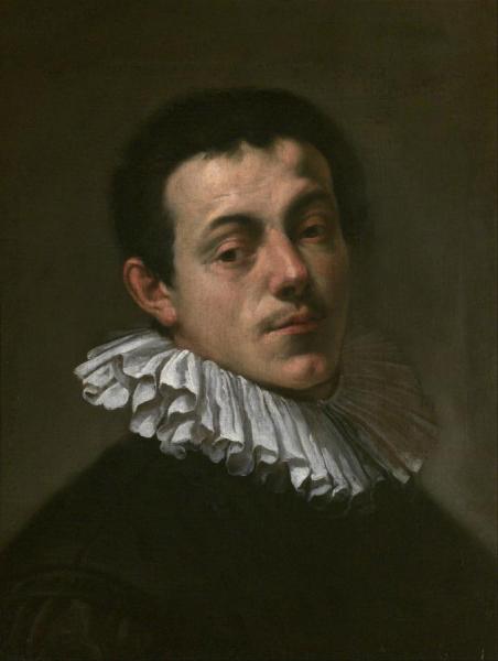 Portrait Of Painter Josef Heintz by Hans Von Aachen