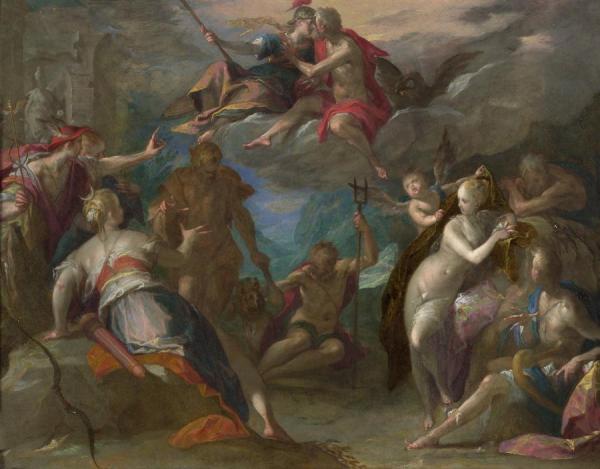 The Amazement Of The Gods by Hans Von Aachen
