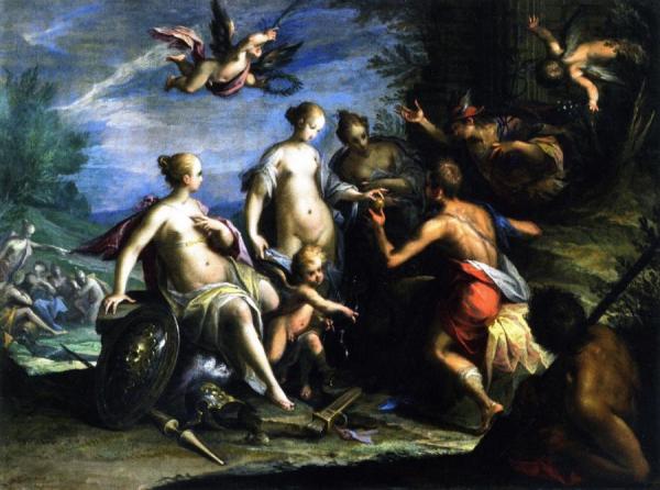 The Judgement Of Paris by Hans Von Aachen