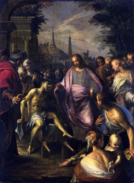 The Raising Of The Widow's Son Of Niam by Hans Von Aachen