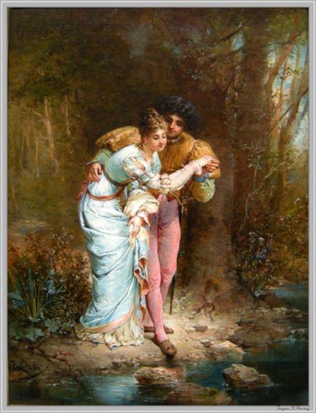 A Couple by Hans Zatzka