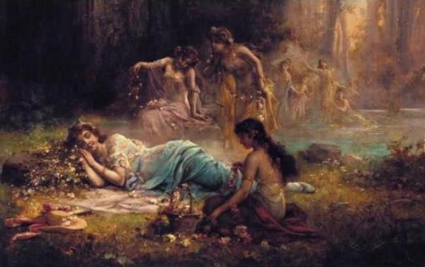 A Dream In The Forest by Hans Zatzka