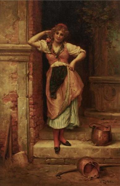 A Respite From Work by Hans Zatzka