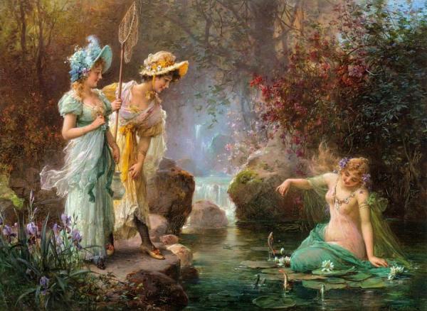 A Water Idyll by Hans Zatzka