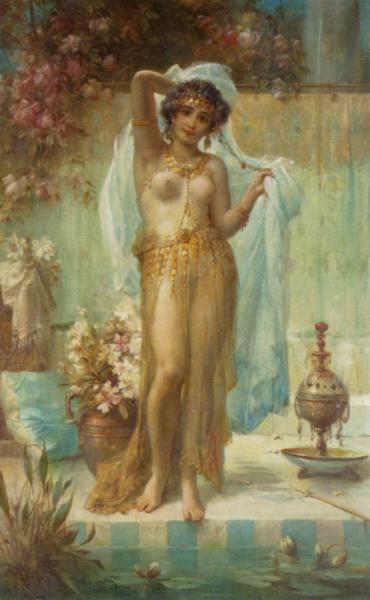 After The Bath by Hans Zatzka