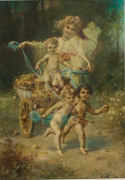 An Allegory Of Autumn by Hans Zatzka