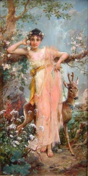 In The Forest by Hans Zatzka