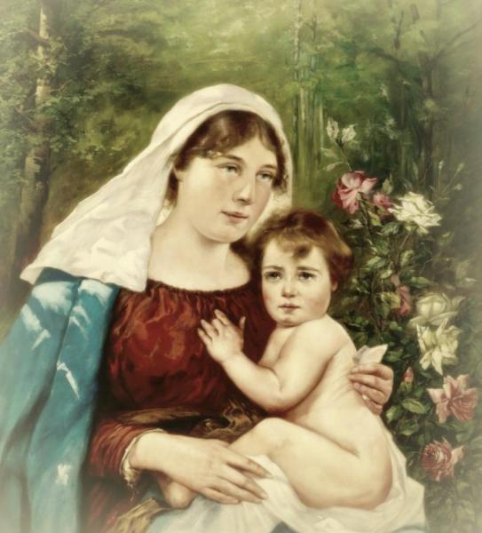 Madonna With Child by Hans Zatzka