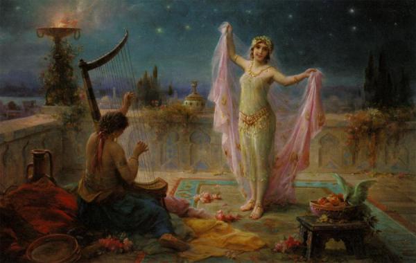 Moonlight Serenade by Hans Zatzka