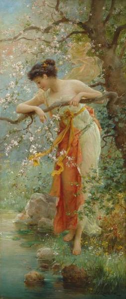 Spring Beauty by Hans Zatzka