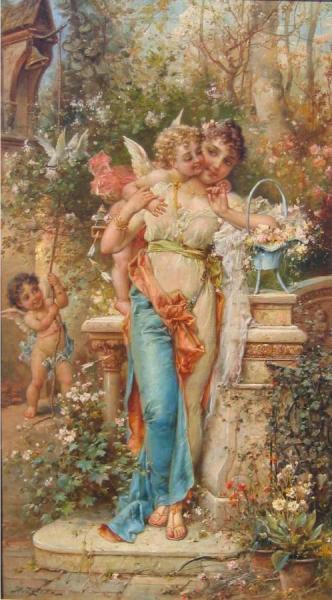 Spring Love by Hans Zatzka