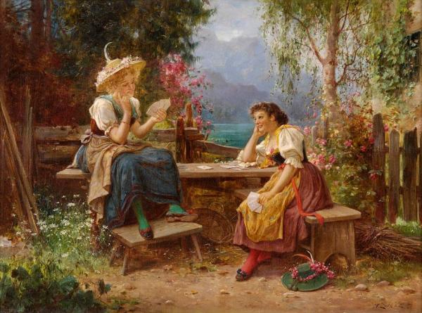 The Card Players by Hans Zatzka