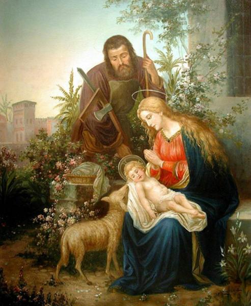 The Holy Family by Hans Zatzka
