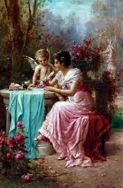 The Love Letter by Hans Zatzka