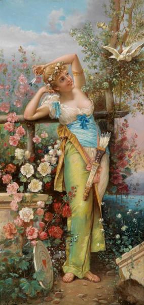 The Messenger Of Love by Hans Zatzka