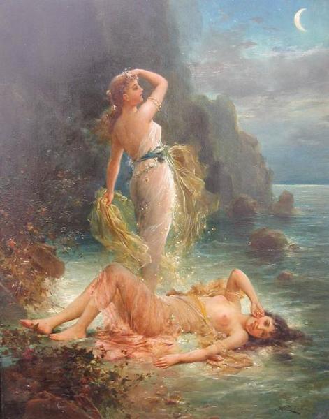 Water Nymphs by Hans Zatzka