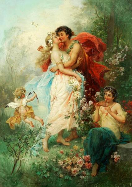 Oath Of Love by Hans Zatzka