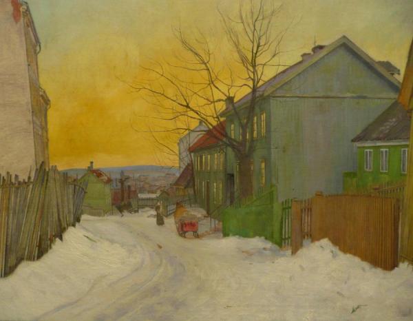 Harald Oskar Sohlberg A Street In Oslo