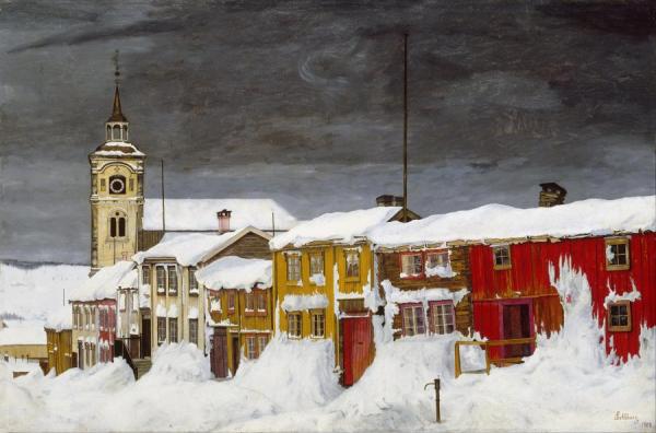 After Snowstorm by Harald Oskar Sohlberg