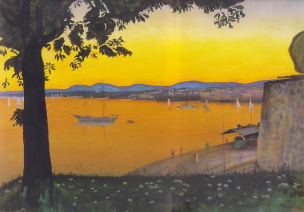 Oslo From Akershus, C. 1900 by Harald Oskar Sohlberg